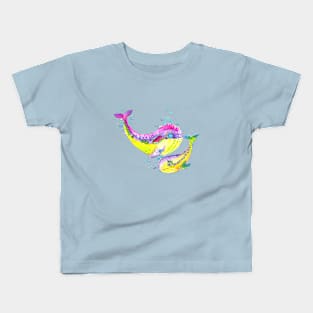 happy whales Kids T-Shirt